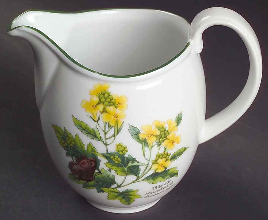 Worcester Herbs (Green Trim) Creamer by Royal Worcester-1