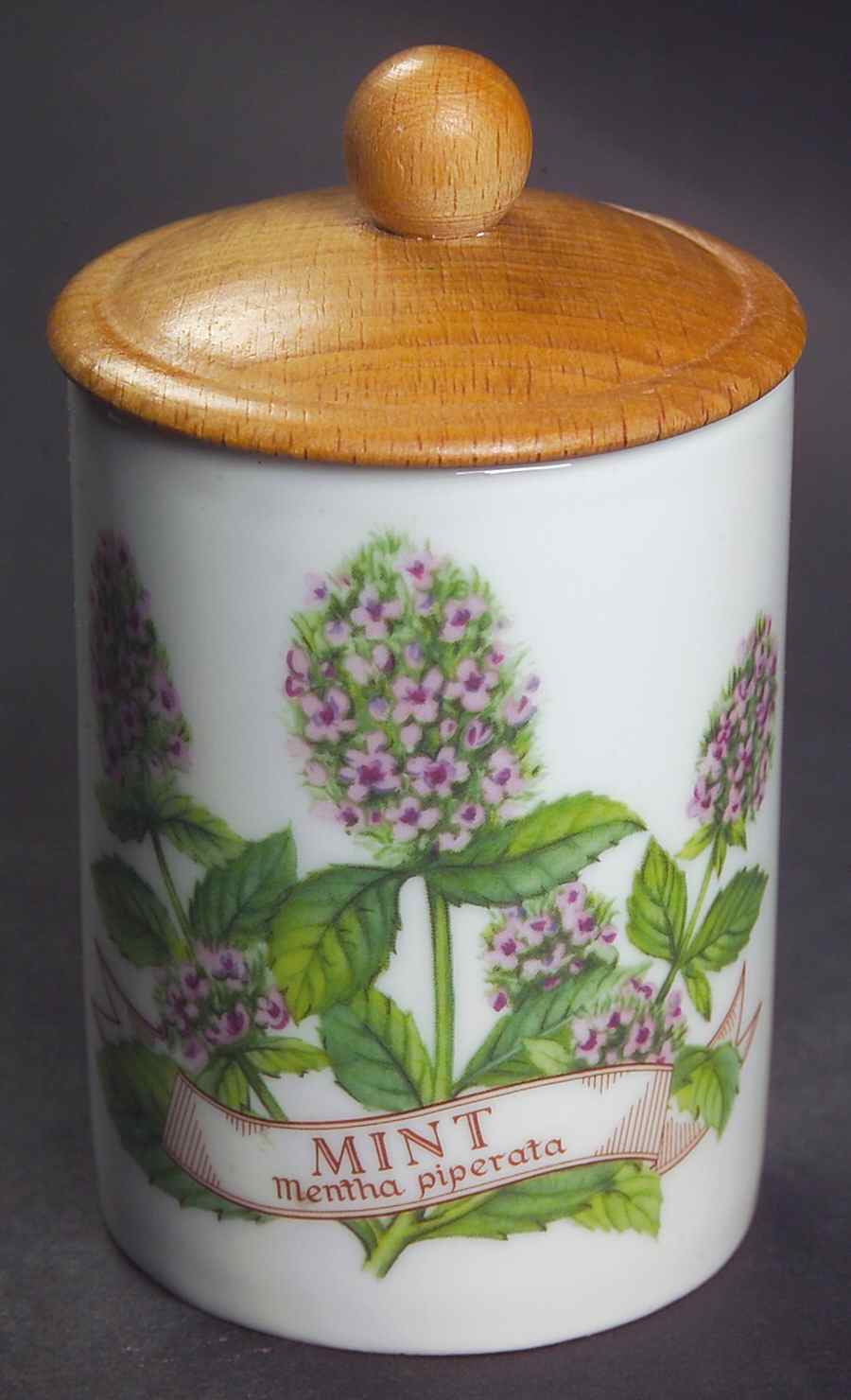Worcester Herbs (Green Trim) Spice Jar Set Individual Jar & Lid by Royal Worcester-1