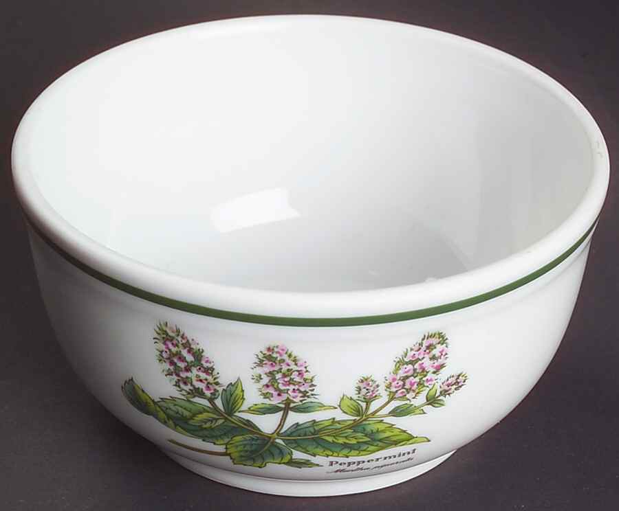Worcester Herbs (Green Trim) 4" Pudding Bowl by Royal Worcester-1