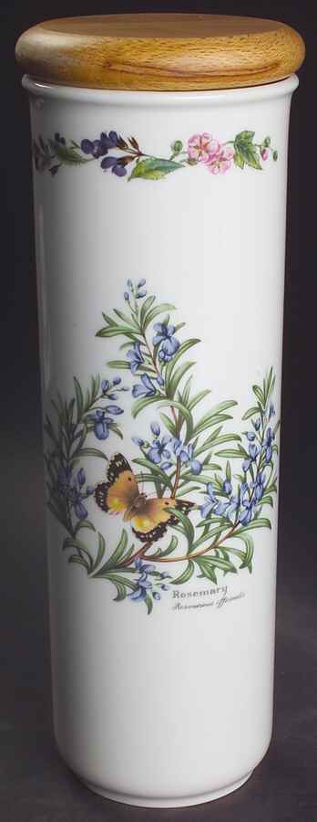 Worcester Herbs (Green Trim) Pasta Jar & Lid by Royal Worcester-1