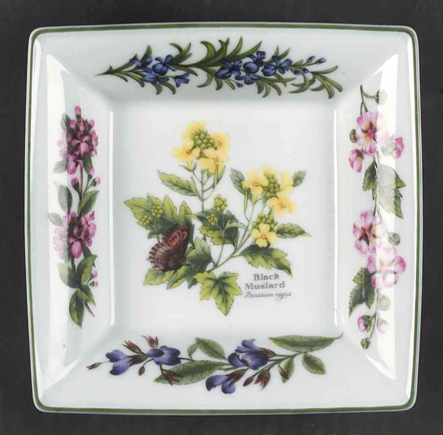 Worcester Herbs (Green Trim) Hors d'Oeuvres Dish by Royal Worcester-1