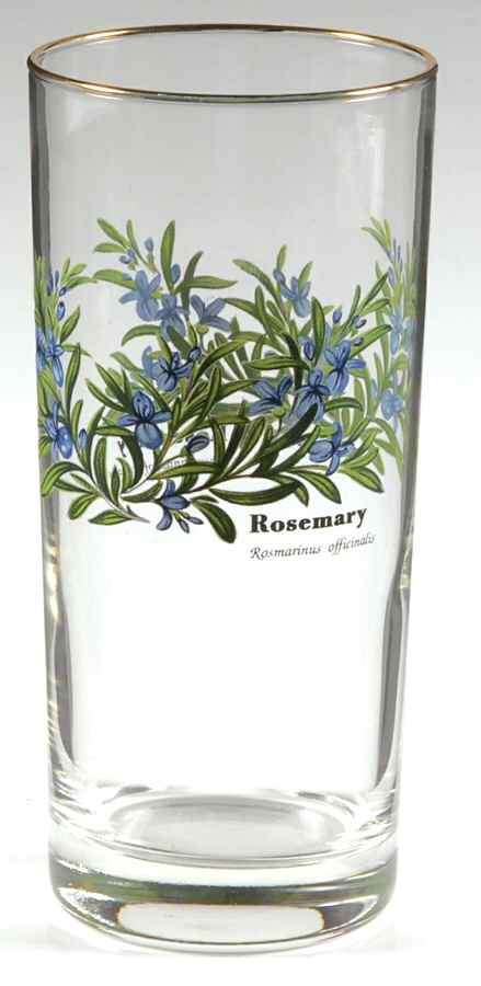 Worcester Herbs (Green Trim) 14 Oz Glassware Highball by Royal Worcester-1