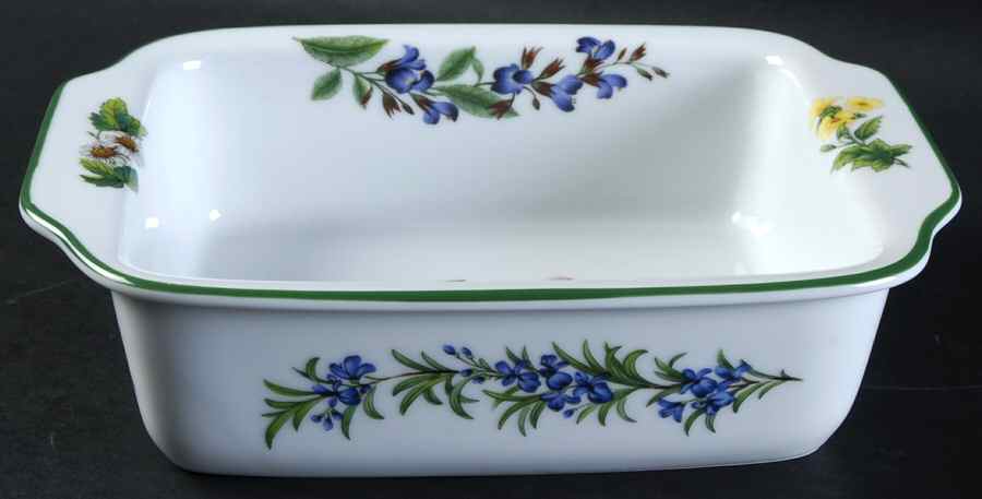 Worcester Herbs (Green Trim) 9" Lasagna by Royal Worcester-1