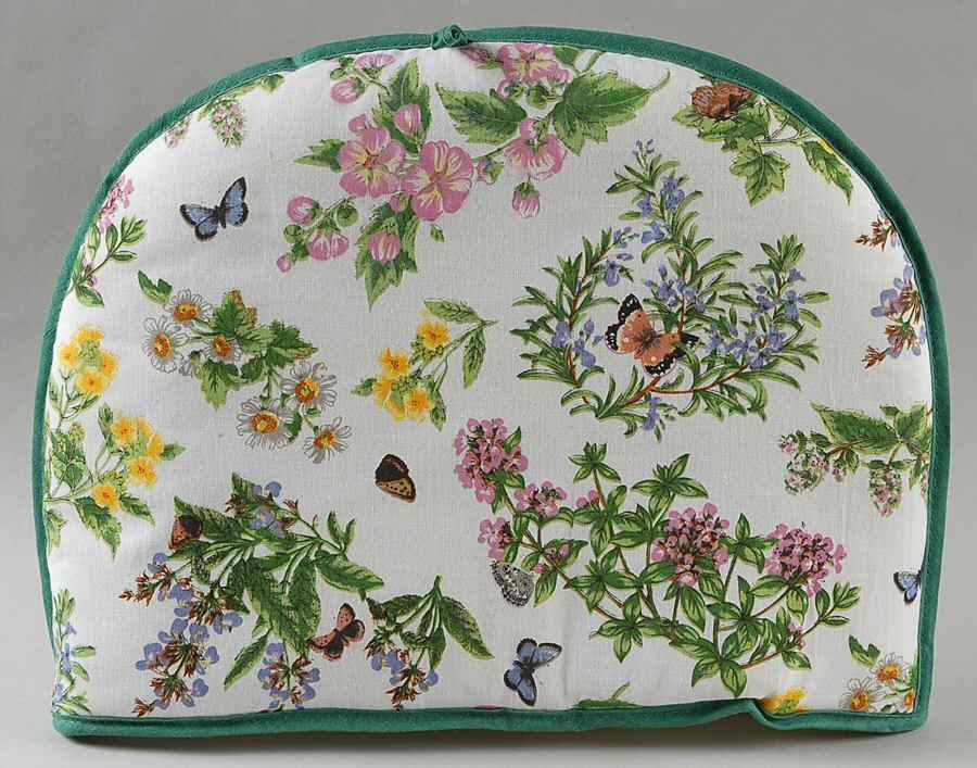 Worcester Herbs (Green Trim) Cloth Tea Cosy by Royal Worcester-1