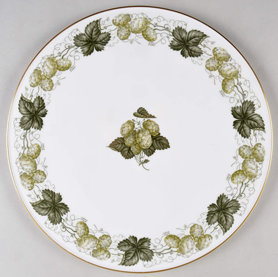 The Worcester Hop Cake Plate by Royal Worcester-1