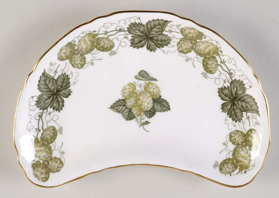 The Worcester Hop Crescent Salad Plate by Royal Worcester-1
