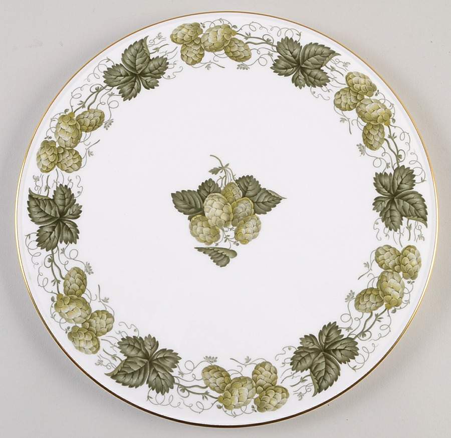 The Worcester Hop Cake Plate by Royal Worcester-1