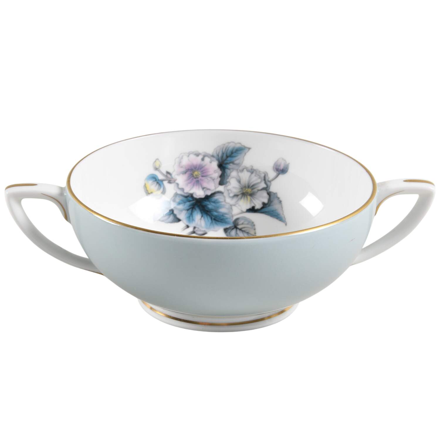 Woodland Footed Cream Soup Bowl by Royal Worcester-1