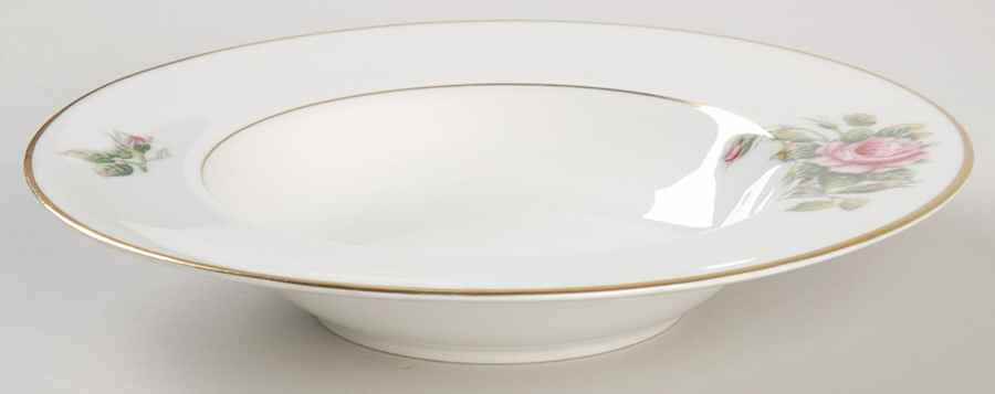Worcester Rose (Z2237-1, Pink Rose) Rim Soup Bowl by Royal Worcester-1