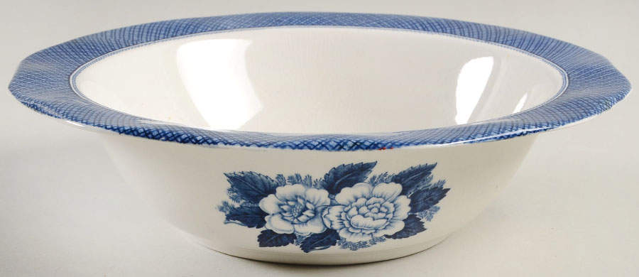 Lochs of Scotland Blue 9" Round Vegetable Bowl by Royal Warwick-1