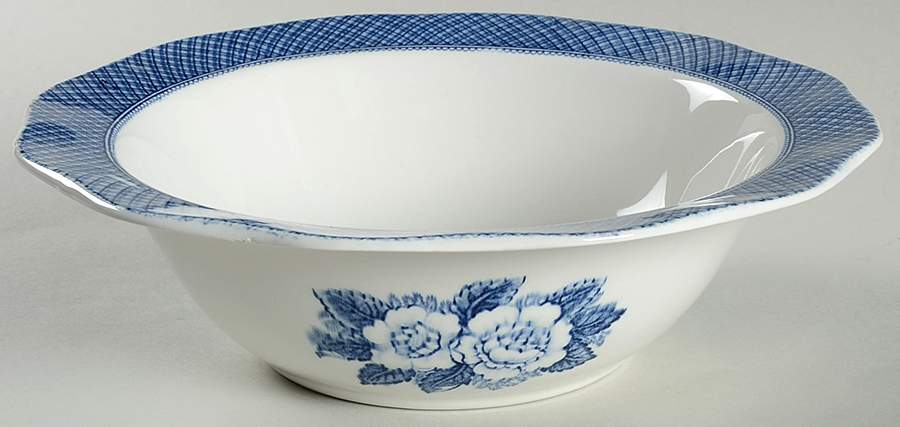 Lochs of Scotland Blue Round Vegetable No Lid by Royal Warwick-1