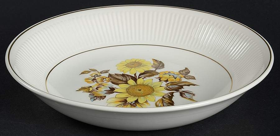 Sunflower Coupe Soup Bowl by Royal Warwick-1