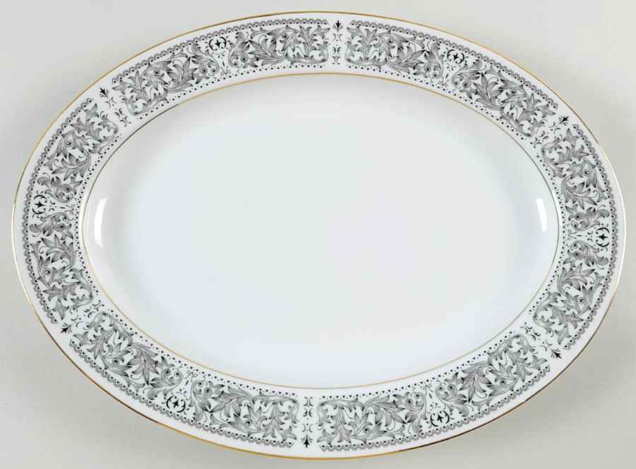 Ambassador 14" Oval Serving Platter by Royal Wentworth-1