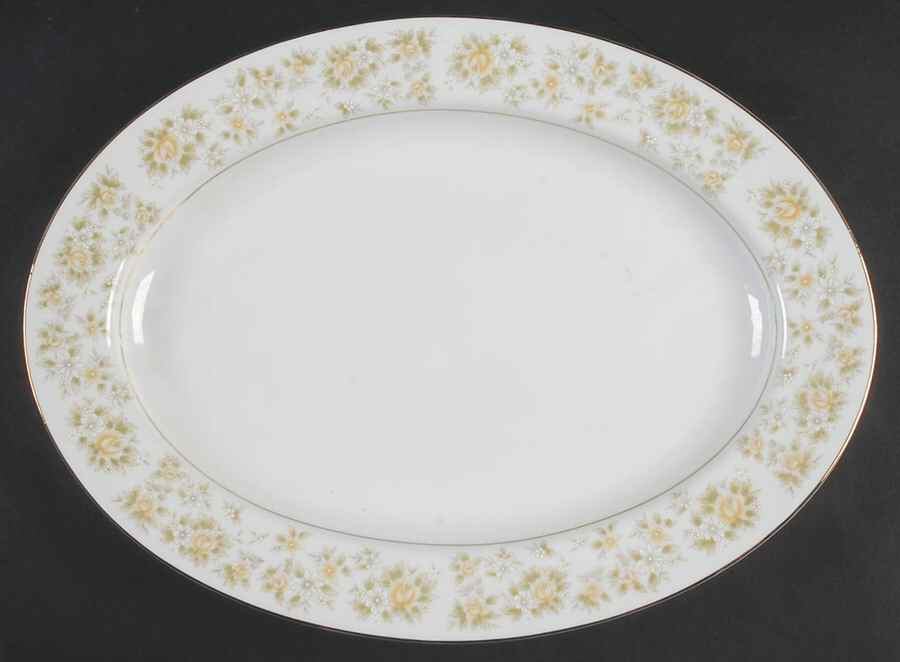 Caroline 14" Oval Serving Platter by Royal Wentworth-1