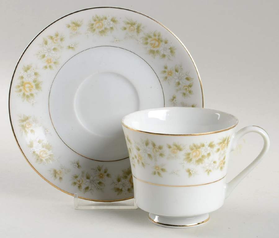Caroline Footed Cup & Saucer Set by Royal Wentworth-1