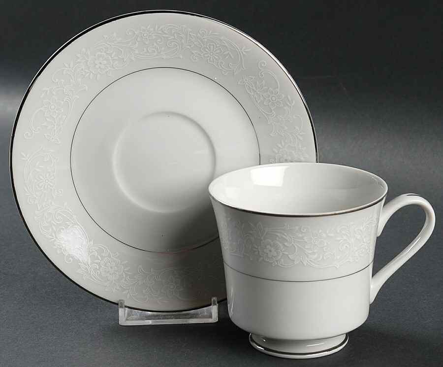 Christina Footed Cup & Saucer Set by Royal Wentworth-1