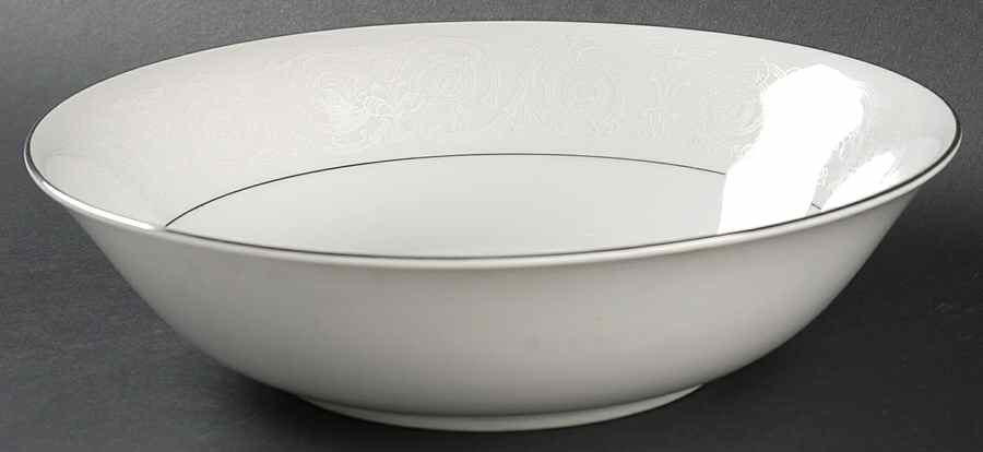 Platinum Lace 9" Round Vegetable Bowl by Royal Wentworth-1