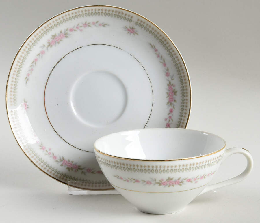 Rosemount Flat Cup & Saucer Set by Royal Wentworth-1
