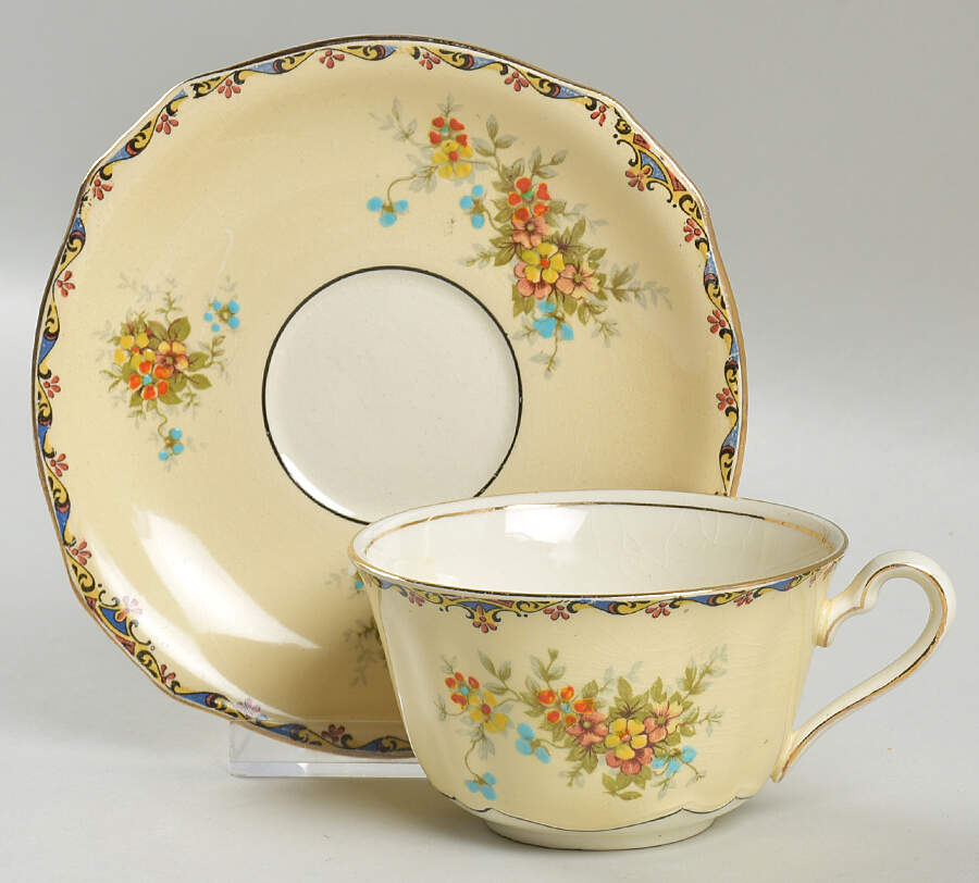 Lady Patricia Flat Cup & Saucer Set by Royal Winton-1