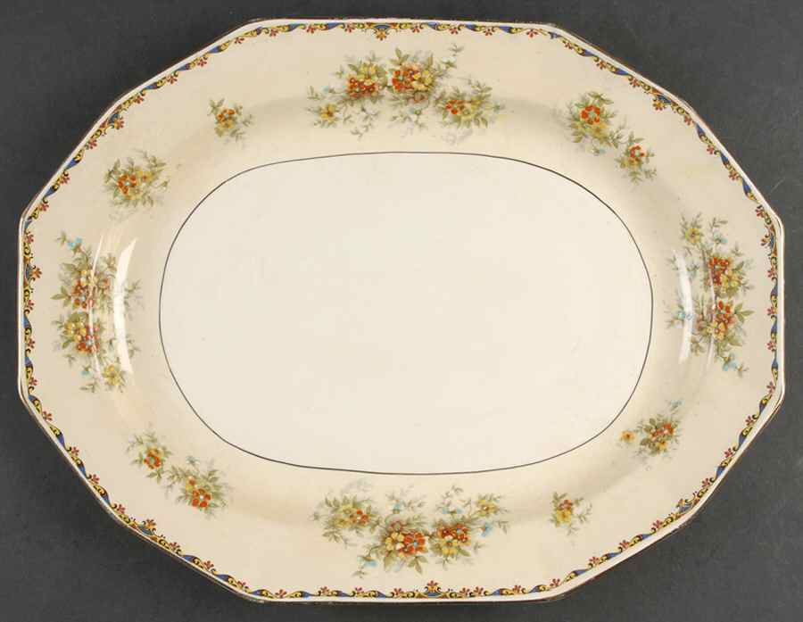 Lady Patricia 14" Oval Serving Platter by Royal Winton-1