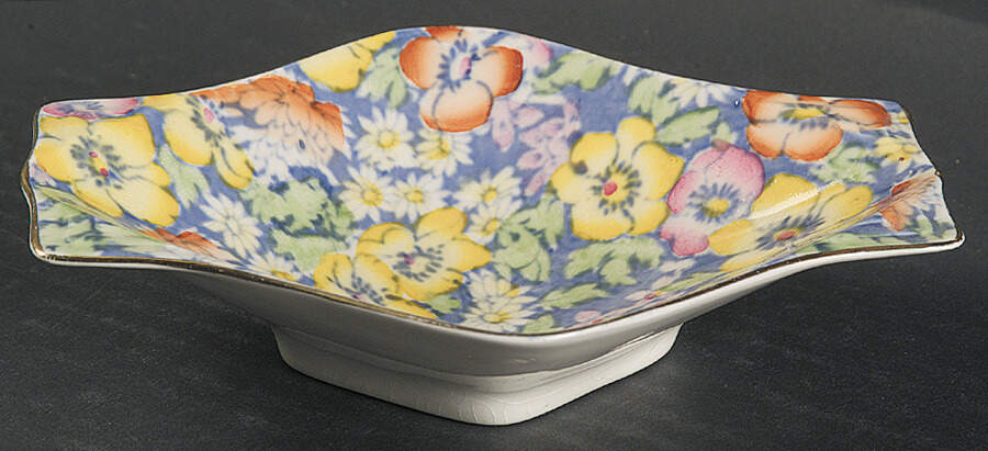 Anemone Blue Sweet Meat Dish by Royal Winton-1