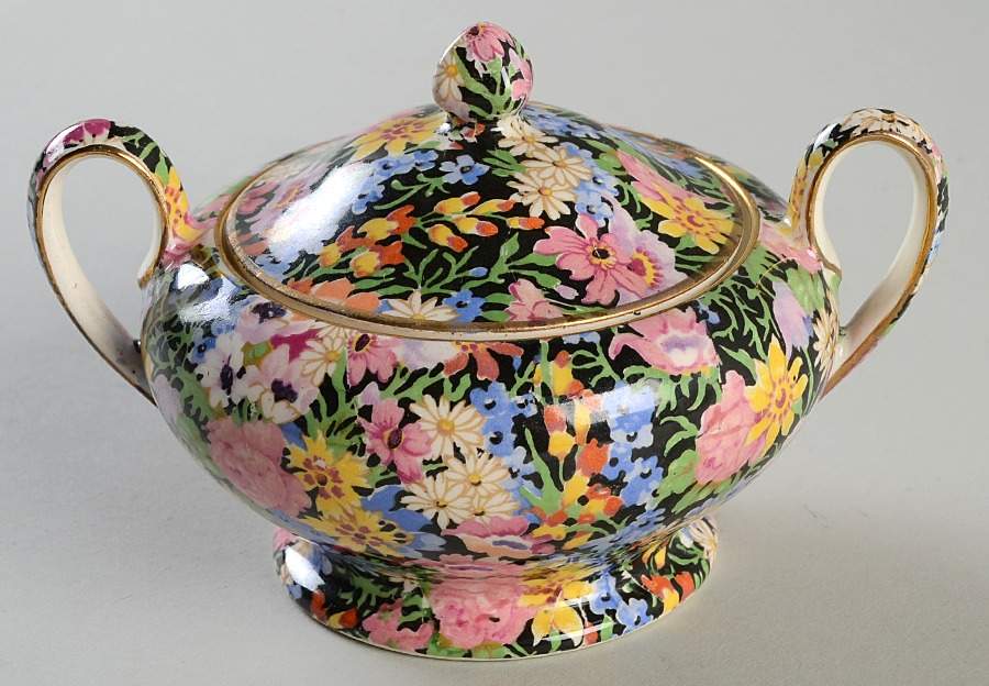 Balmoral Albans Sugar Bowl & Lid by Royal Winton-1