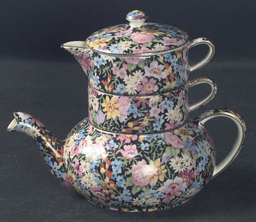 Balmoral Mini Teapot Stacking Set (Creamer, Sugar) by Royal Winton-1