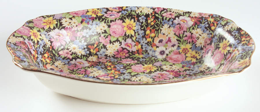 Balmoral 9" Oval Vegetable Bowl by Royal Winton-1