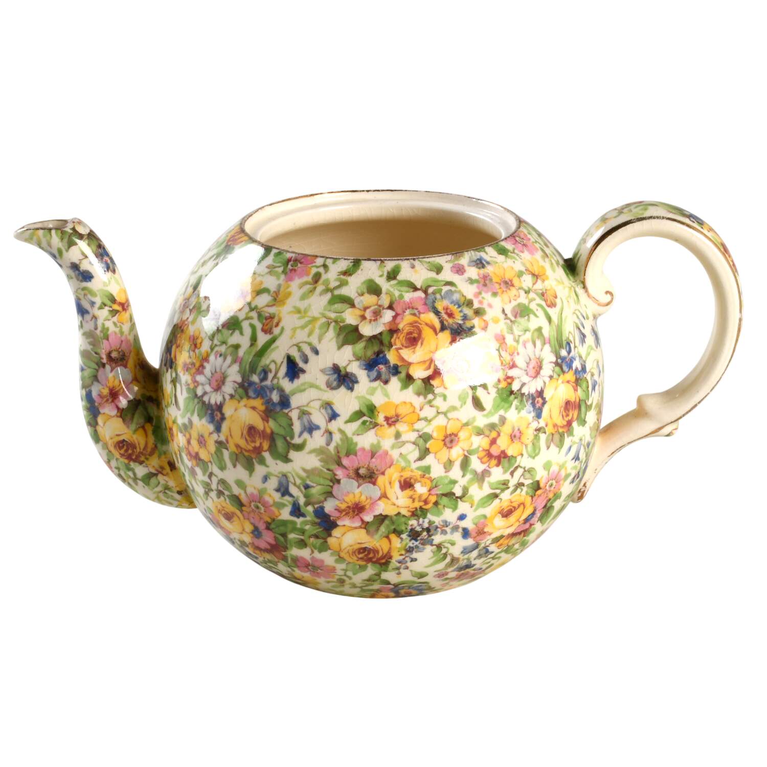 Bedale (Gold Trim) Elite Teapot No Lid by Royal Winton-1