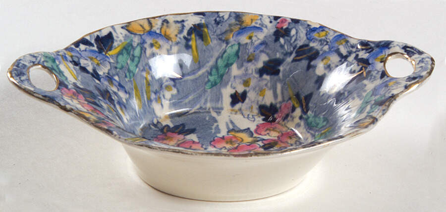 Blue Jade 6" Oval Nut Dish by Royal Winton-1