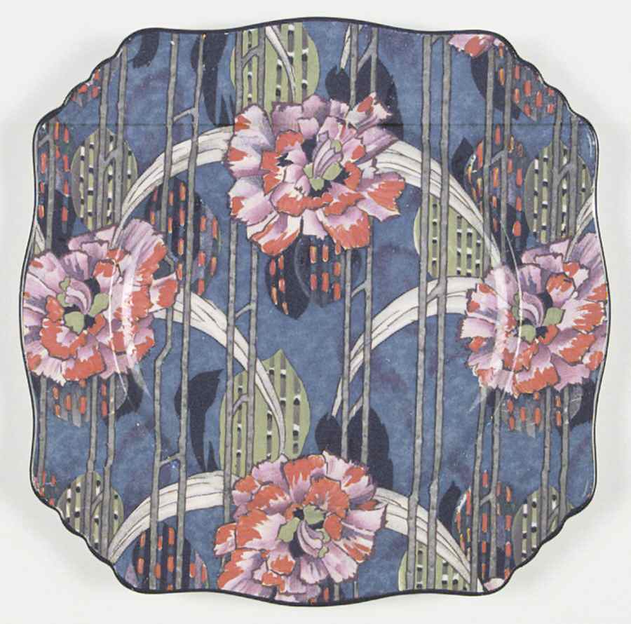 Carnation Square Luncheon Plate by Royal Winton-1