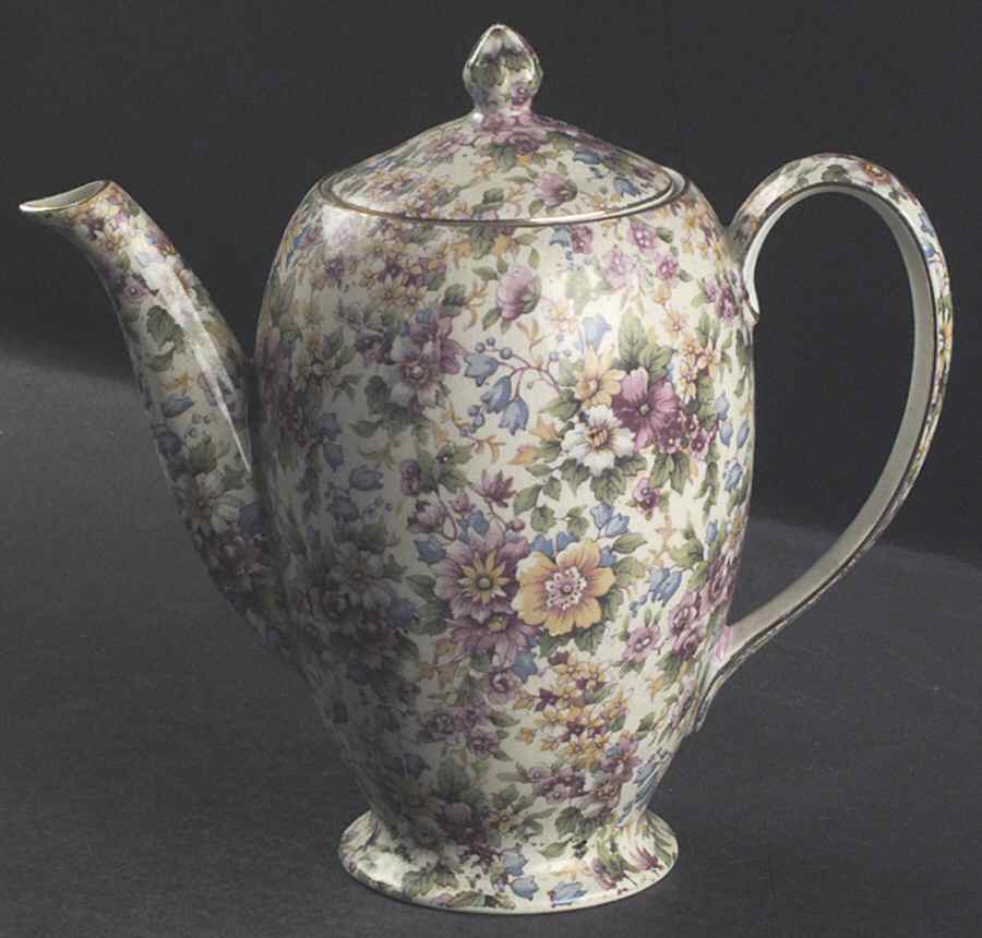 Cheadle Albans Shape Coffee Pot & Lid by Royal Winton-1