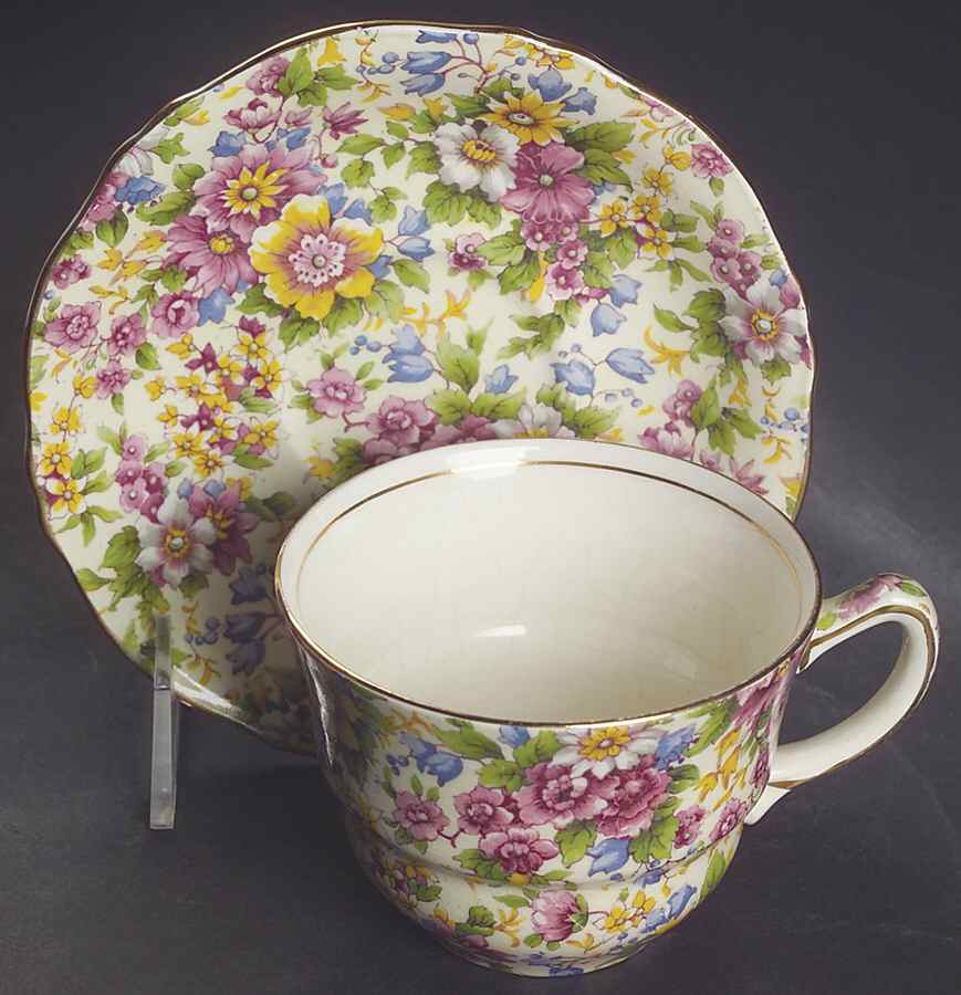 Cheadle Flat Cup & Saucer Set by Royal Winton-1