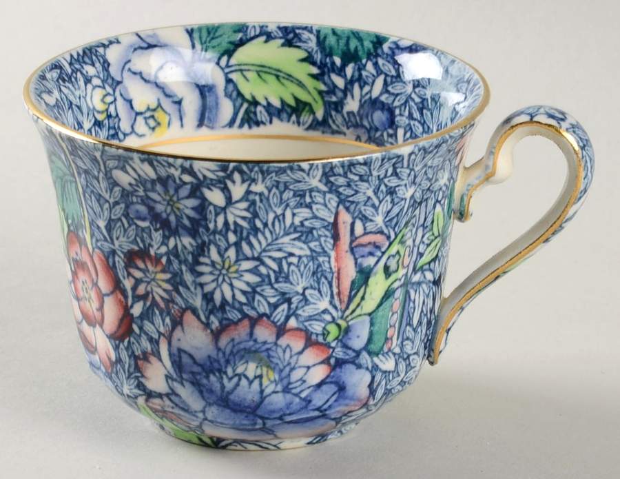 Chintz (Blue Anemone) Flat Cup by Royal Winton-1