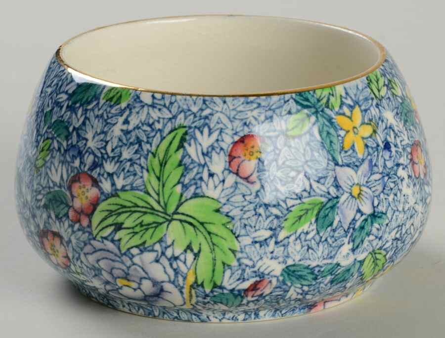 Chintz (Blue Anemone) Countess Shape Open Sugar Bowl by Royal Winton-1