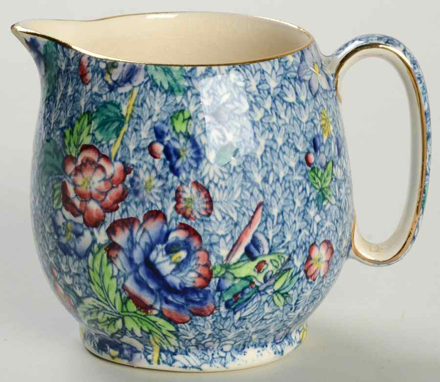 Chintz (Blue Anemone) Countess Creamer by Royal Winton-1