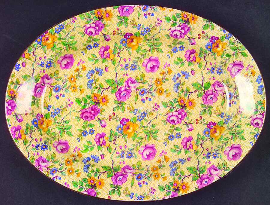 Clevedon 10" Oval Serving Platter by Royal Winton-1