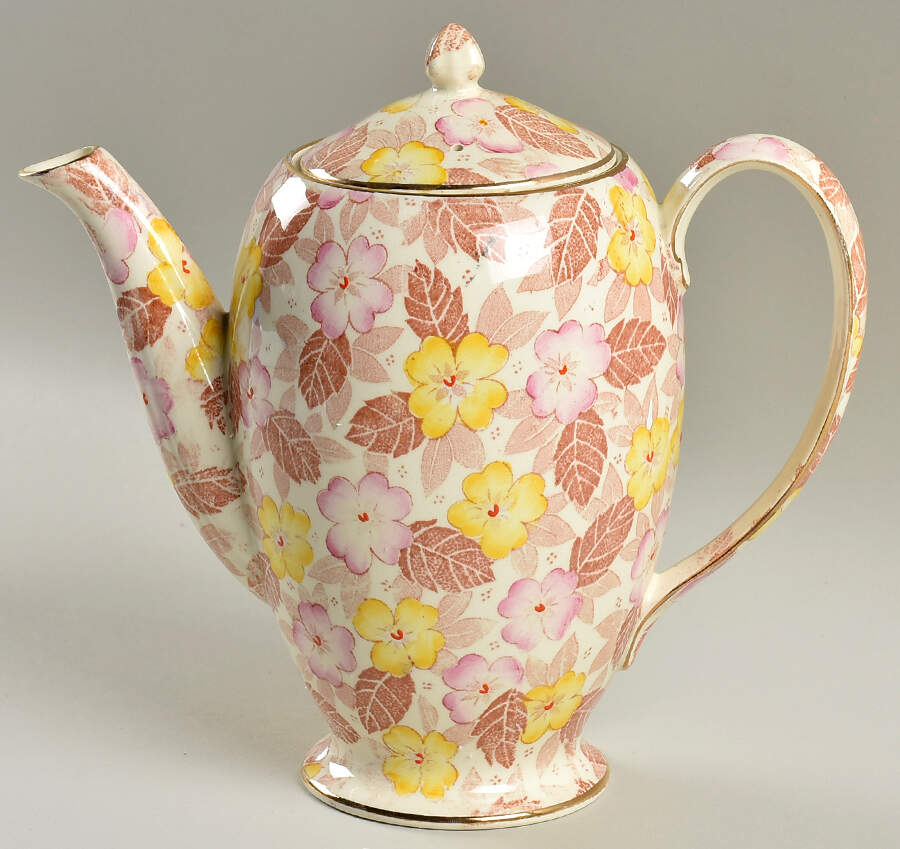 Clyde Albans Shape Coffee Pot & Lid by Royal Winton-1