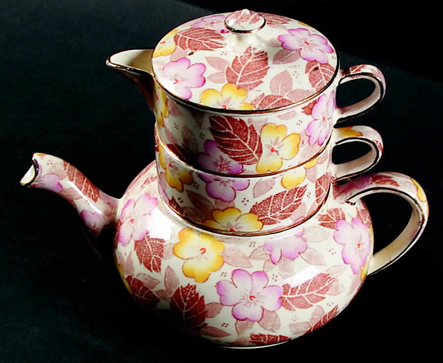 Clyde Mini Teapot Stacking Set (Creamer, Sugar) by Royal Winton-1