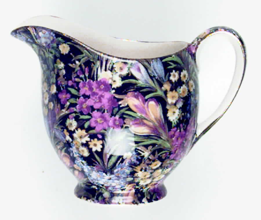 Crocus Black Albans Creamer by Royal Winton-1