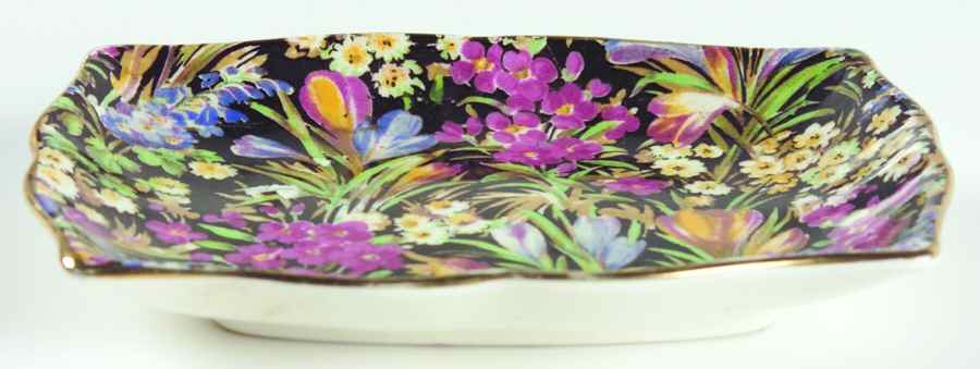 Crocus Black Pin Tray by Royal Winton-1