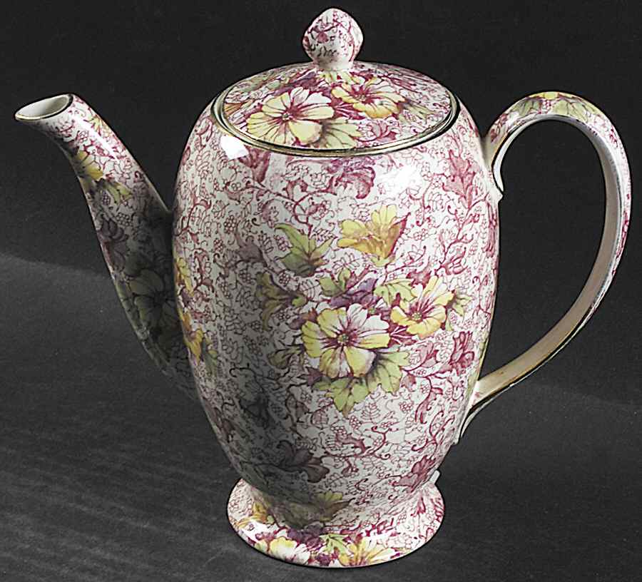 Dorset Albans Shape Coffee Pot & Lid by Royal Winton-1