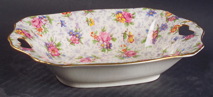 Eleanor 6" Square Nut Dish by Royal Winton-1