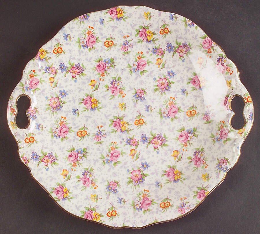 Eleanor Handled Cake Plate by Royal Winton-1