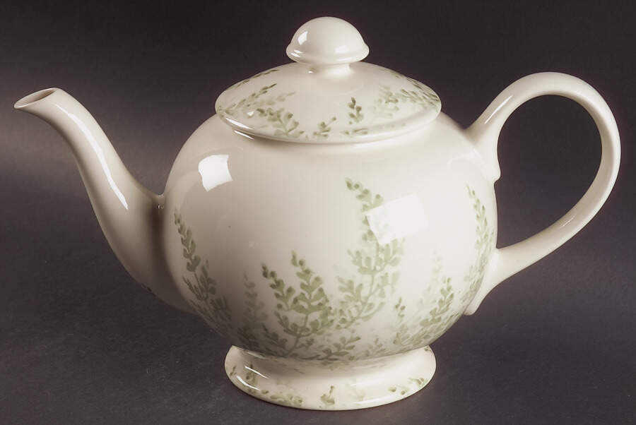 English Fern Teapot & Lid by Royal Winton-1