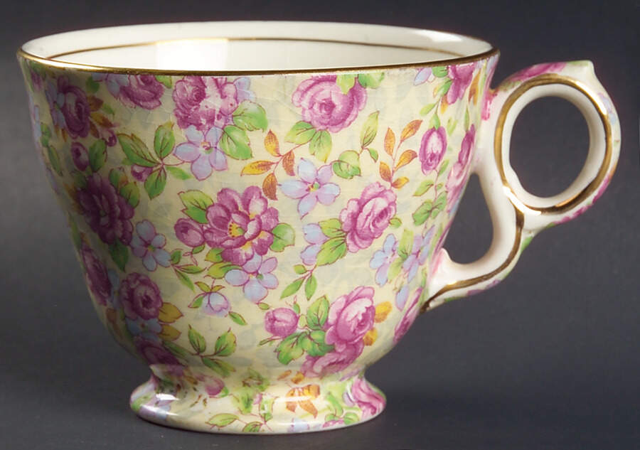 English Rose Footed Cup by Royal Winton-1