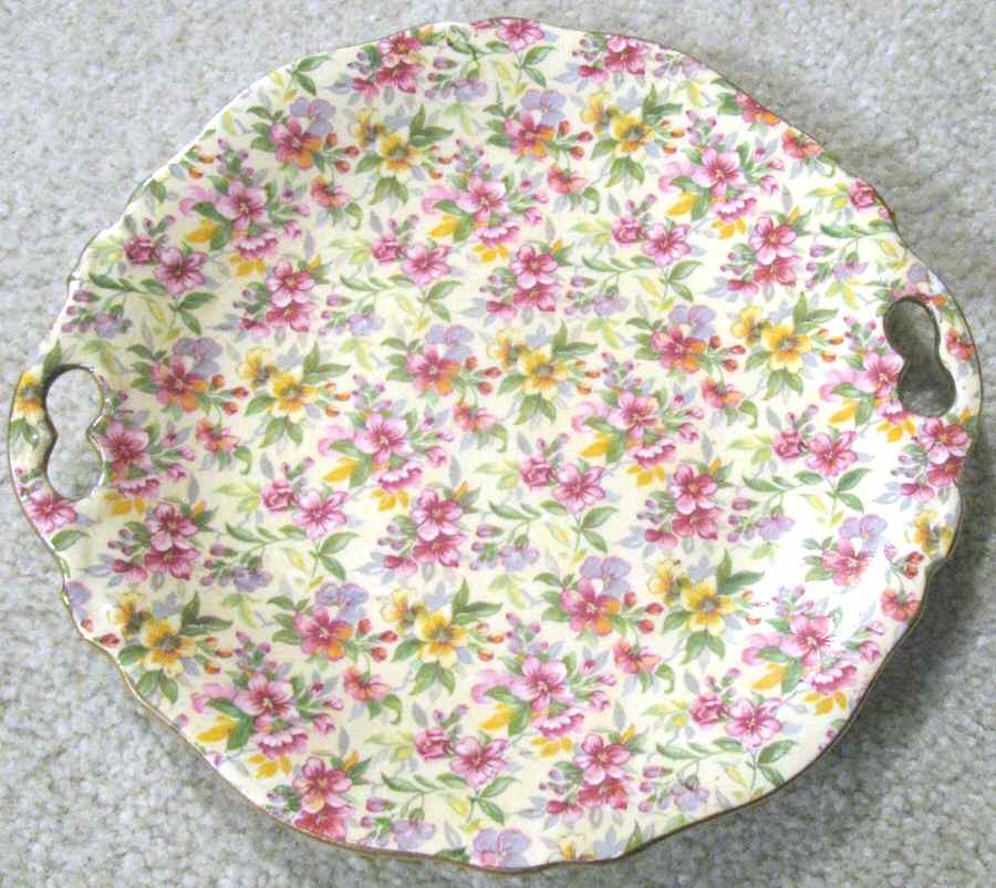 Estelle Handled Cake Plate by Royal Winton-1