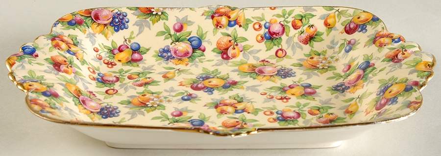 Evesham Fan Handle Rectangular Tray by Royal Winton-1
