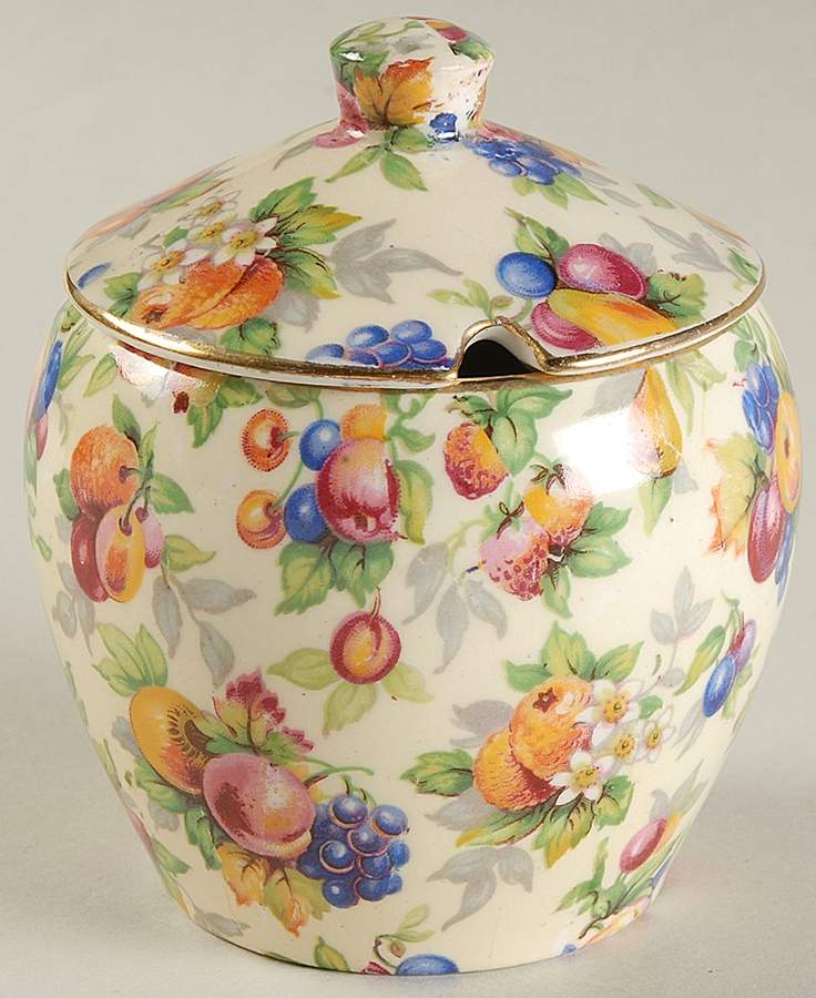 Evesham Jam/Jelly & Lid by Royal Winton-1