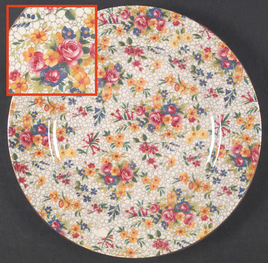 Fireglow (White Background) Salad Plate by Royal Winton-1